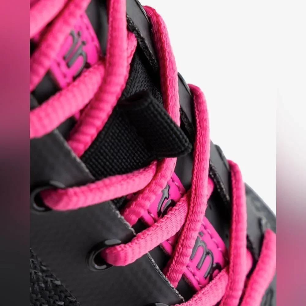 Tommaso Pista Aria‎ Knit cycling shoes Size 8 in Black /pink NWT and in box